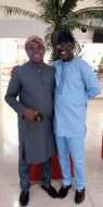 My picture with Me Tope Ajayi,the secretary general of APCA and SSA to PBAT on media